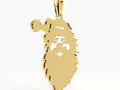 SANTA FACE DIAMOND PENDANT 147851