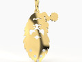 SANTA FACE DIAMOND PENDANT 147851