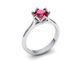 Помолвочное кольцо пасьянс в классическом стиле N10318 48652