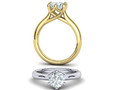 Помолвочное кольцо с пасьянсом Six Prong Trellis Solitaire model N0340 59150