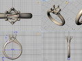 Помолвочное кольцо с пасьянсом Six Prong Trellis Solitaire model N0340 59150