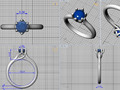 Помолвочное кольцо с пасьянсом Six Prong Trellis Solitaire model version2 59151