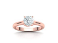 Помолвочное кольцо Four Prong Crossover Solitaire model 76314