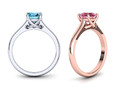 Помолвочное кольцо Four Prong Crossover Solitaire model 76314