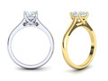 Помолвочное кольцо Four Prong Crossover Solitaire model 76314