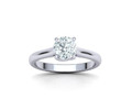Помолвочное кольцо Four Prong Crossover Solitaire model 76314