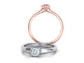 Bezel Set Помолвочное кольцо для камня 4 мм model 93466