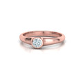 Bezel Set Помолвочное кольцо для камня 4 мм model 93466