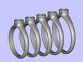 Bezel Set Помолвочное кольцо для камня 4 мм model 93466