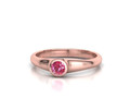 Bezel Set Помолвочное кольцо для камня 4 мм model 93466
