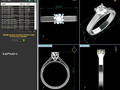 пасьянс свадебное помолвочное женское кольцо m 12 render stl detail 102182