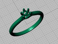 Помолвочное кольцо с пасьянсом Six Prong Trellis Solitaire model version3 81447