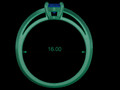 Помолвочное кольцо с овальным бриллиантом 6x4 мм 92711