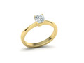 помолвочного кольца Cushion Solitaire размером 5 мм x 5 мм с камнем 74792