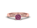 помолвочного кольца Cushion Solitaire размером 5 мм x 5 мм с камнем 74792