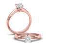 помолвочного кольца Cushion Solitaire размером 5 мм x 5 мм с камнем 74792