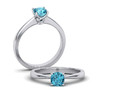 помолвочного кольца Cushion Solitaire размером 5 мм x 5 мм с камнем 74792