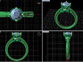 Дизайн помолвочного кольца Diamond Ring CC110 116008