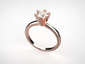 женское кольцо с бриллиантом R00215 191787