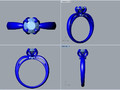 Помолвочное кольцо Формат файла STL готов к CC58 94768