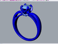 Помолвочное кольцо Формат файла STL готов к CC58 94768