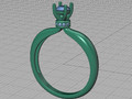 классического помолвочного кольца с пасьянсом 4 мм камень 133681