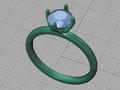 Помолвочное кольцо Solitaire 1ct 4claw design model 177205