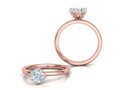 Помолвочное кольцо Solitaire 1ct 4claw design model 177205