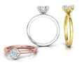 Помолвочное кольцо Solitaire 1ct 4claw design model 177205