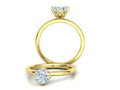 Помолвочное кольцо Solitaire 1ct 4claw design model 177205