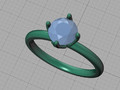 Помолвочное кольцо Solitaire 1ct 4claw design model 177205