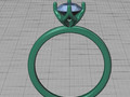 Помолвочное кольцо Solitaire 1ct 4claw design model 177205