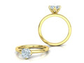 Помолвочное кольцо Solitaire 1ct 4claw design model 177205
