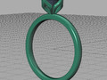 Помолвочное кольцо Solitaire 1ct 4claw design model 177205