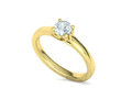 Сердце Помолвочное кольцо 4 зубца Half Carat Stone 25142