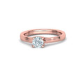 Сердце Помолвочное кольцо 4 зубца Half Carat Stone 25142