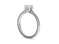 Сердце Помолвочное кольцо 4 зубца Half Carat Stone 25142