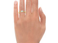 Сердце Помолвочное кольцо 4 зубца Half Carat Stone 25142