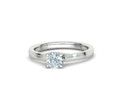 Сердце Помолвочное кольцо 4 зубца Half Carat Stone 25142