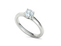 Сердце Помолвочное кольцо 4 зубца Half Carat Stone 25142