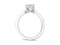 Сердце Помолвочное кольцо 4 зубца Half Carat Stone 25142