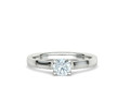 Сердце Помолвочное кольцо 4 зубца Half Carat Stone 25142