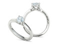 Сердце Помолвочное кольцо 4 зубца Half Carat Stone 25142
