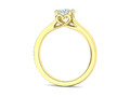 Сердце Помолвочное кольцо 4 зубца Half Carat Stone 25142