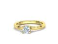 Сердце Помолвочное кольцо 4 зубца Half Carat Stone 25142