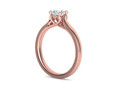 Сердце Помолвочное кольцо 4 зубца Half Carat Stone 25142
