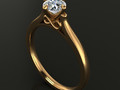 Помолвочное кольцо Solitaire 4 Prong Infinity Label Gallery 177210