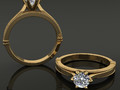 Помолвочное кольцо Solitaire 6 Prong Bead Gallery 177212