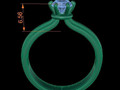 Помолвочное кольцо Solitaire 6 Prong Cord 177213