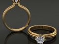 Помолвочное кольцо Solitaire 6 Prong Cord 177213